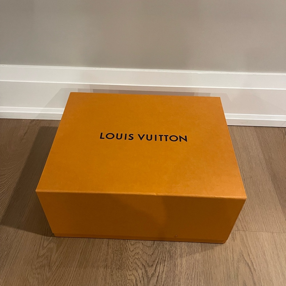 Louis Vuitton Orange Box with Black Logo